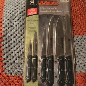 Black 7-Piece Cutlery Set